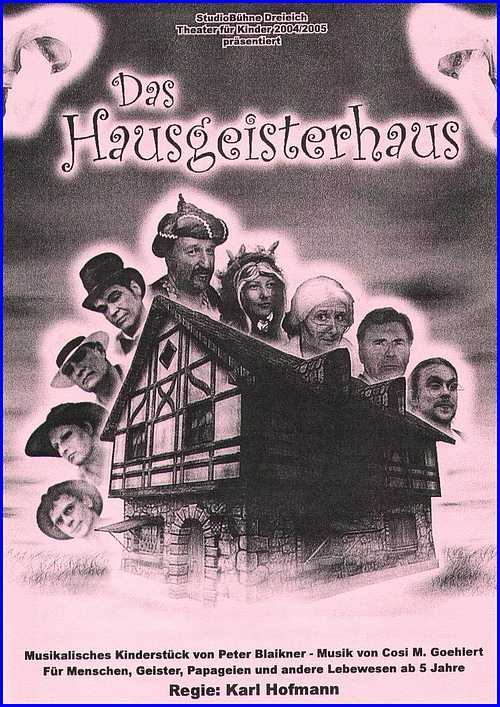 Handzettel "Das Hausgeisterhaus", Seite 1